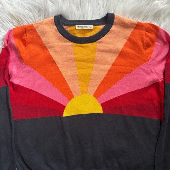 Marine Layer Icon Sunset Sweater Md - Picture 6 of 9